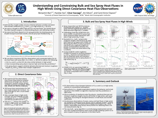First page of the sea-spray heat-flux poster