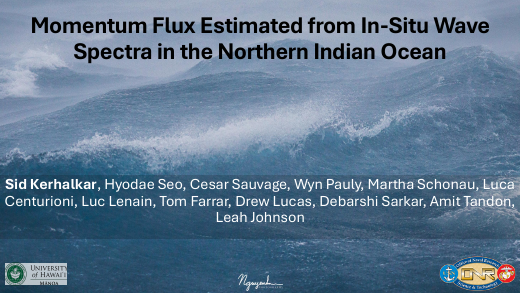 First page of the momentum-flux presentation
